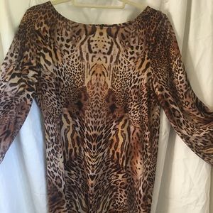Animal print dress